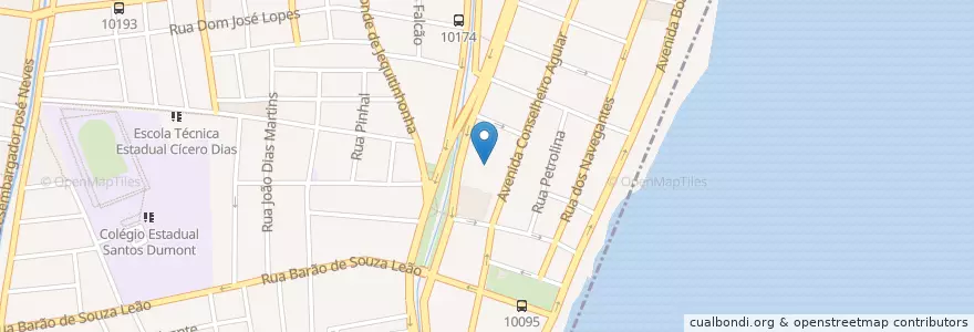 Mapa de ubicacion de Mercado de Boa Viagem en 巴西, 东北部, 伯南布哥, Região Geográgica Imediata Do Recife, Região Geográfica Intermediária Do Recife, Região Metropolitana Do Recife.