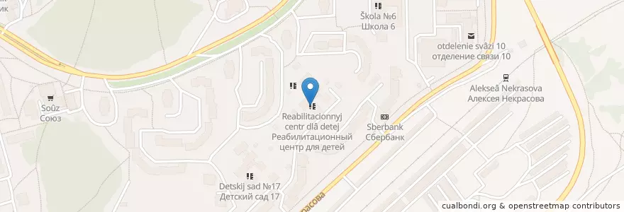 Mapa de ubicacion de Реабилитационный центр для детей en Russie, District Fédéral De La Volga, Oblast De Kirov, Городской Округ Кирово-Чепецк.
