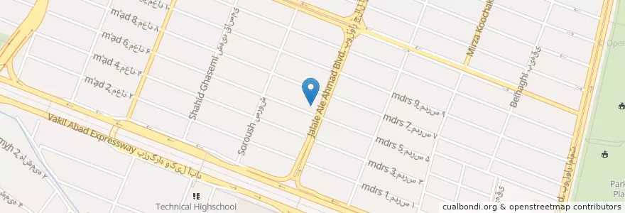 Mapa de ubicacion de فارد فود en Irão, استان خراسان رضوی, شهرستان مشهد, Mashhad, بخش مرکزی شهرستان مشهد.