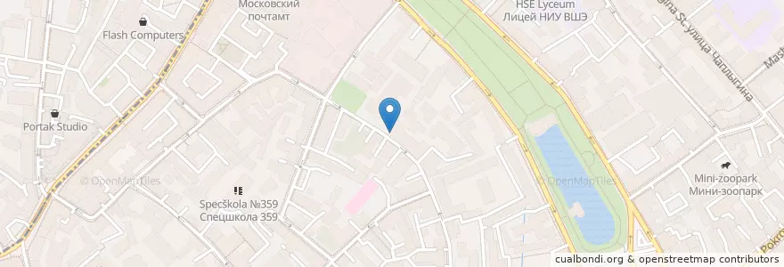 Mapa de ubicacion de Тема en Rusland, Centraal Federaal District, Moskou, Центральный Административный Округ, Басманный Район.