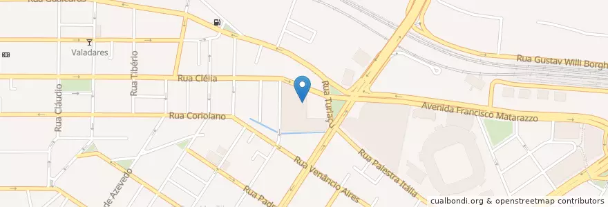Mapa de ubicacion de SESC Pompeia en Brezilya, Güneydoğu Bölgesi, Сан Паулу, Região Geográfica Intermediária De São Paulo, Região Metropolitana De São Paulo, Região Imediata De São Paulo, Сан Паулу.