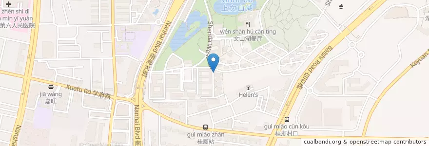 Mapa de ubicacion de 中国建设银行 en 中国, 広東省, 深セン市, 南山区, 粤海街道.
