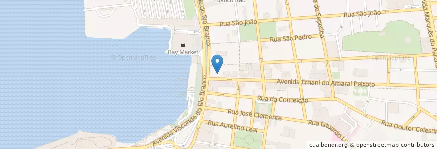 Mapa de ubicacion de Tamoio en Brasilien, Südosten, Rio De Janeiro, Região Geográfica Intermediária Do Rio De Janeiro, Região Metropolitana Do Rio De Janeiro, Região Geográfica Imediata Do Rio De Janeiro, Niterói.