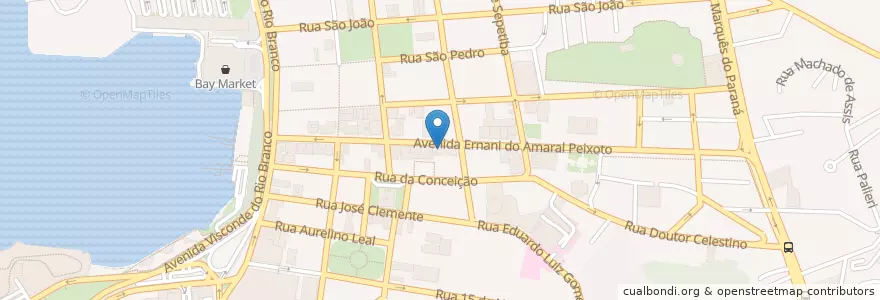 Mapa de ubicacion de CityFarma en Brazilië, Regio Zuidoost, Rio De Janeiro, Região Geográfica Intermediária Do Rio De Janeiro, Região Metropolitana Do Rio De Janeiro, Região Geográfica Imediata Do Rio De Janeiro, Niterói.