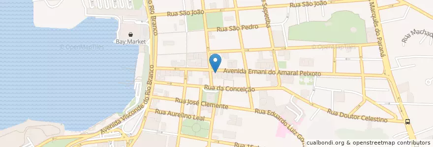 Mapa de ubicacion de Açaí Mania en ブラジル, 南東部地域, リオ デ ジャネイロ, Região Geográfica Intermediária Do Rio De Janeiro, Região Metropolitana Do Rio De Janeiro, Região Geográfica Imediata Do Rio De Janeiro, Niterói.