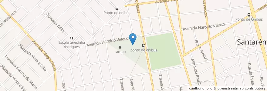 Mapa de ubicacion de Centro Educacional e Profissionalizante Esperança en Brasilien, Norden, Pará, Região Geográfica Intermediária De Santarém, Microrregião De Santarém, Santarém.