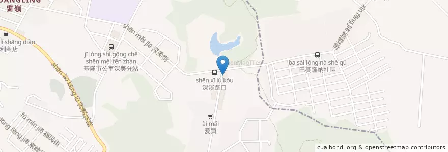 Mapa de ubicacion de Pizza Hut en تایوان, 臺灣省, 基隆市, 信義區.