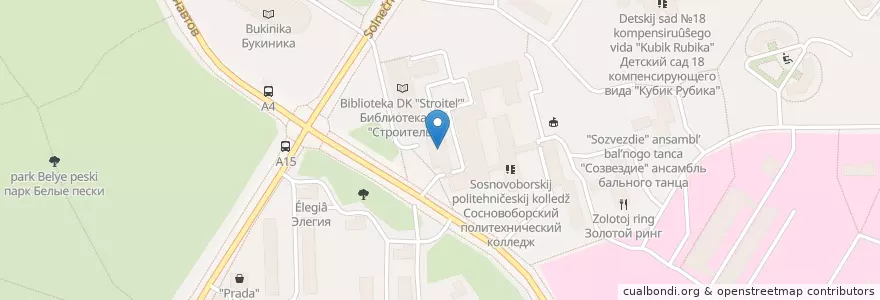 Mapa de ubicacion de ДЮСШ en Russland, Föderationskreis Nordwest, Oblast Leningrad, Сосновоборский Городской Округ, Ломоносовский Район.