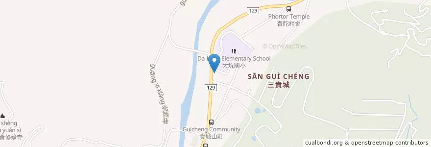 Mapa de ubicacion de 豬頭三 en Taiwan, Taichung, 北屯區.