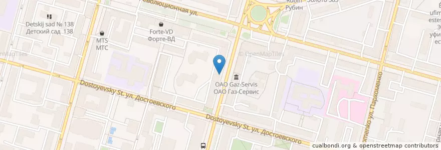 Mapa de ubicacion de Стационар дневного пребывания en Russie, District Fédéral De La Volga, Bachkirie, Городской Округ Уфа.