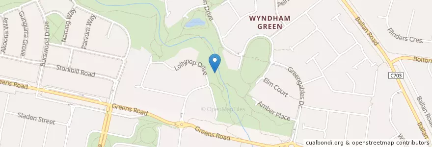 Mapa de ubicacion de City of Wyndham en Австралия, Виктория, City Of Wyndham.