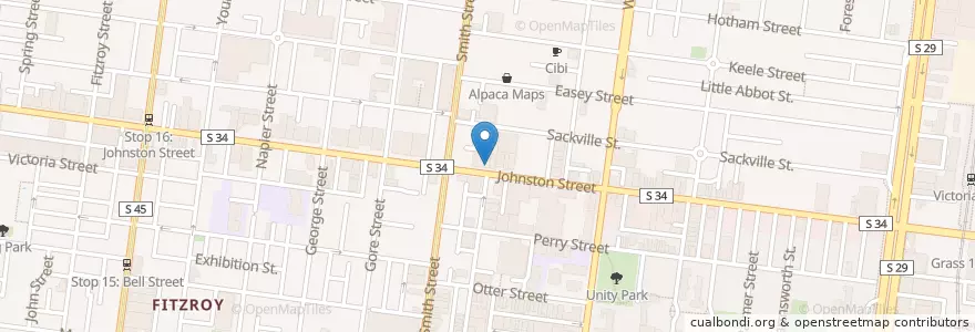 Mapa de ubicacion de InnerSpace en Австралия, Виктория, City Of Yarra.