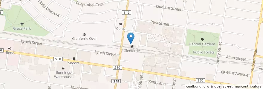 Mapa de ubicacion de Oscar Mike en Australia, Victoria, City Of Boroondara.