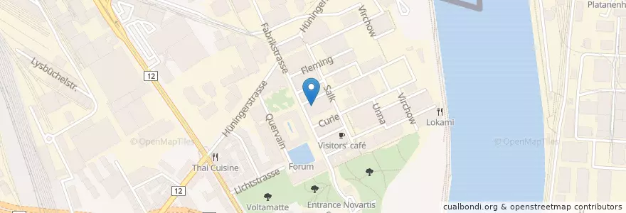 Mapa de ubicacion de Campus Apotheke en Fransa, Metropolitan Fransa, Basel-Stadt, Grand Est, Basel, Haut-Rhin, Mulhouse.
