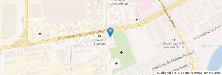 Mapa de ubicacion de Александрия en Rússia, Distrito Federal Do Sul, Krai De Krasnodar, Городской Округ Краснодар.