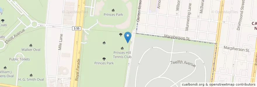 Mapa de ubicacion de Public Toilets en Australie, Victoria, City Of Melbourne.