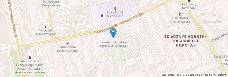 Mapa de ubicacion de Прием макулатуры en Russland, Föderationskreis Ural, Oblast Swerdlowsk, Городской Округ Екатеринбург.