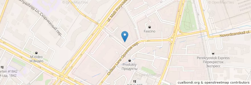 Mapa de ubicacion de MFCafe en Rusland, Centraal Federaal District, Moskou, Центральный Административный Округ, Красносельский Район.
