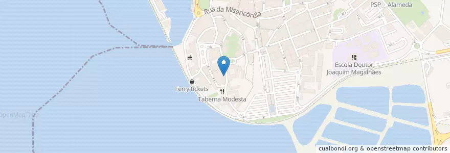 Mapa de ubicacion de Faz Gostos en Portogallo, Algarve, Algarve, Faro, Faro, Faro.