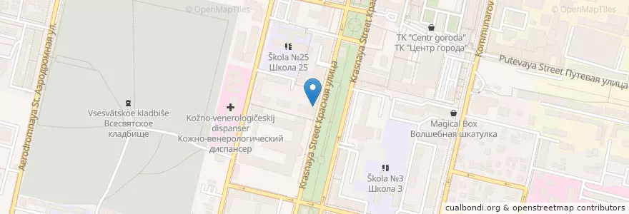 Mapa de ubicacion de Ебург en Rusya Federasyonu, Южный Федеральный Округ, Krasnodar Krayı, Городской Округ Краснодар.