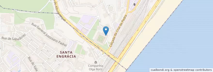 Mapa de ubicacion de Residência de Estudantes Erasmus do IST en Portugal, Área Metropolitana De Lisboa, Grande Lisboa, Lissabon, Penha De França.