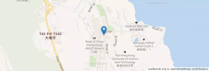 Mapa de ubicacion de 南北小廚 China Garden en Çin, Guangdong, Hong Kong, Yeni Bölgeler, 西貢區 Sai Kung District.