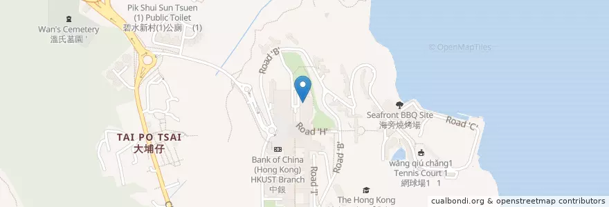 Mapa de ubicacion de 香港科技大學李兆基圖書館 HKUST Lee Shau Kee Library en 中国, 広東省, 香港, 新界, 西貢區 Sai Kung District.