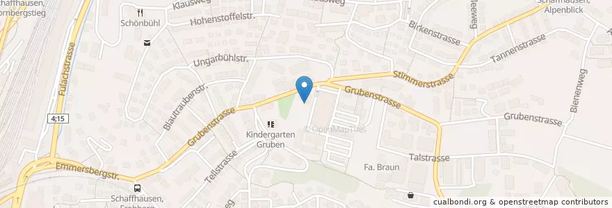 Mapa de ubicacion de Autowasch Anlage SOCAR en İsviçre, Schaffhausen, Schaffhausen.
