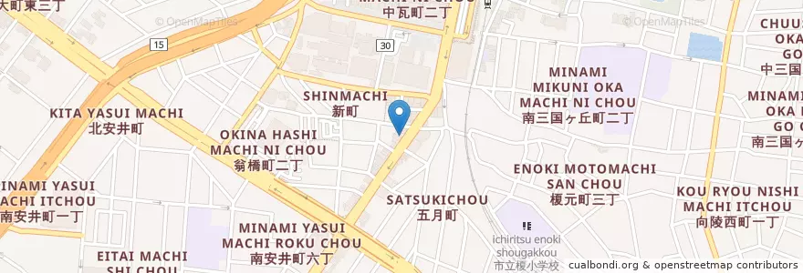 Mapa de ubicacion de 片桐コーヒー en 日本, 大阪府, 堺市, 堺区.