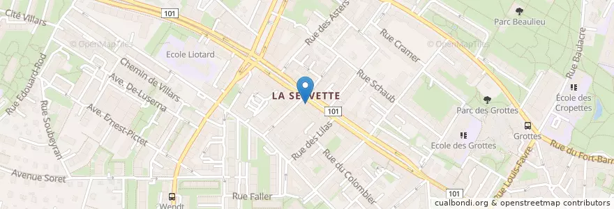 Mapa de ubicacion de Coffee Lab en スイス, ジュネーヴ, ジュネーヴ, Genève.