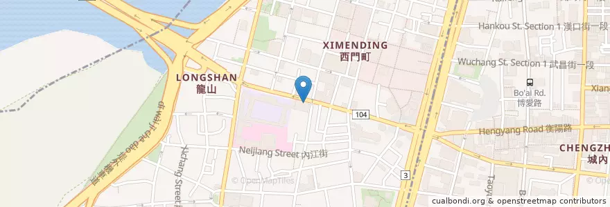 Mapa de ubicacion de 國賓大戲院 en Taiwan, 新北市, Taipei, 萬華區.