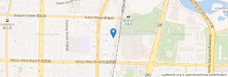 Mapa de ubicacion de 坂京鍋燒麵 en Taiwan, New Taipei, Taipei.