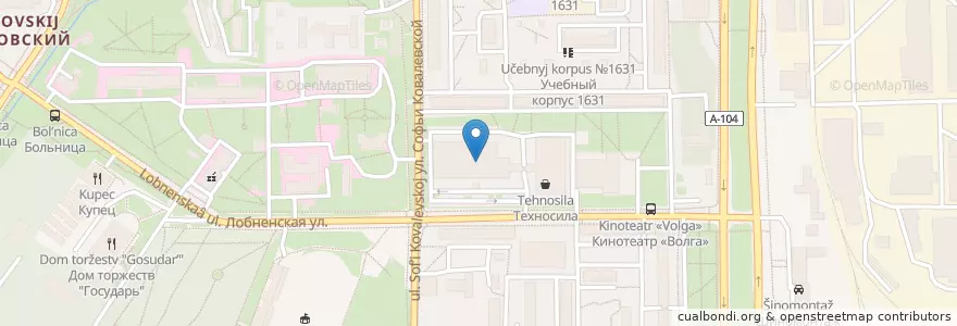 Mapa de ubicacion de Якитория en Россия, Центральный Федеральный Округ, Москва, Северный Административный Округ, Дмитровский Район.
