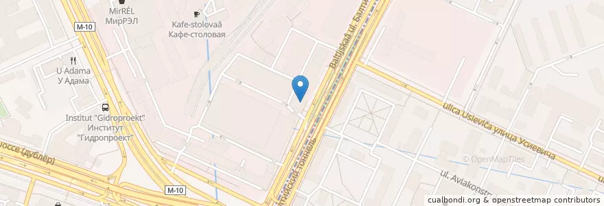 Mapa de ubicacion de Якитория en Rusia, Distrito Federal Central, Москва, Северный Административный Округ, Район Сокол.