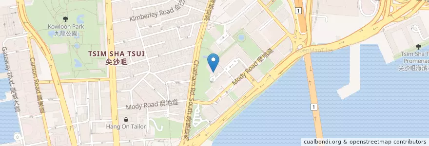 Mapa de ubicacion de 安達中心停車場 Auto Plaza Car Park en China, Guangdong, Hong Kong, Kowloon, Wilayah Baru, 油尖旺區 Yau Tsim Mong District.