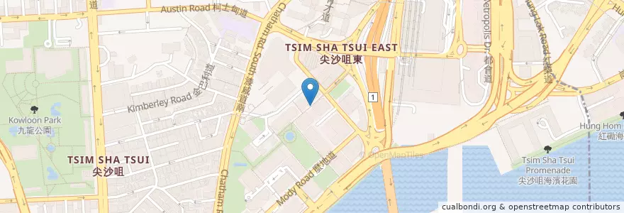 Mapa de ubicacion de 澳門大利來記 Tai Lei Loi Kei en 중국, 광둥성, 홍콩, 가우룽, 신제, 油尖旺區 Yau Tsim Mong District.