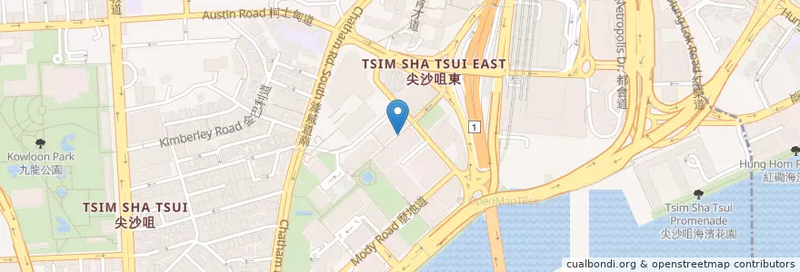 Mapa de ubicacion de 養生藥坊 en China, Guangdong, Hong Kong, Kowloon, Wilayah Baru, 油尖旺區 Yau Tsim Mong District.
