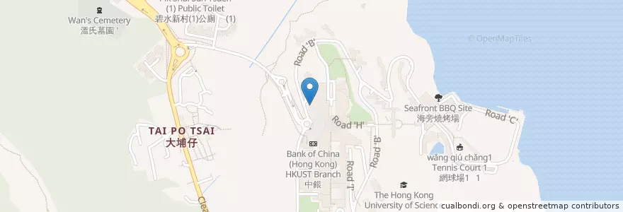 Mapa de ubicacion de 東亞 BEA en 중국, 광둥성, 홍콩, 신제, 西貢區 Sai Kung District.