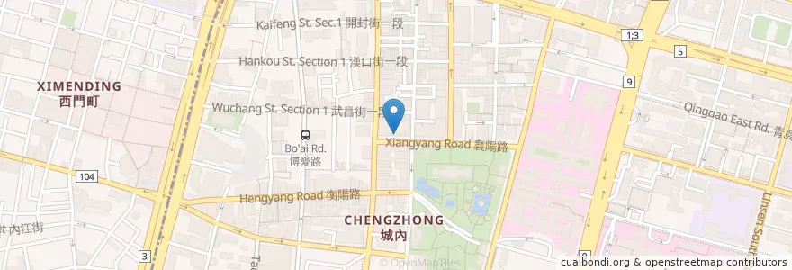 Mapa de ubicacion de Solo Beans 咖啡專賣 en Taiwan, New Taipei, Taipei, Zhongzheng District.