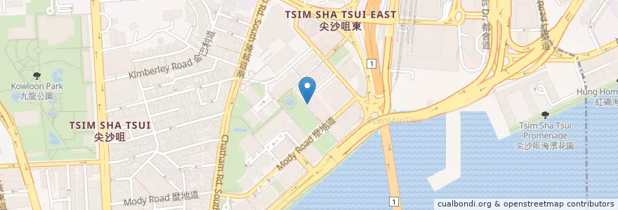 Mapa de ubicacion de Nara Thai Restaurant & Bar en China, Guangdong, Hongkong, Kowloon, New Territories, 油尖旺區 Yau Tsim Mong District.