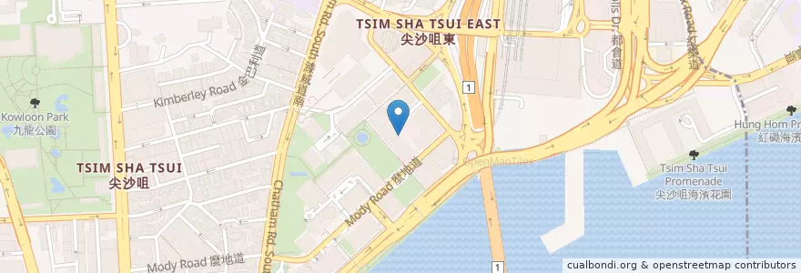 Mapa de ubicacion de Open Oyster en 中国, 広東省, 香港, 九龍, 新界, 油尖旺區 Yau Tsim Mong District.