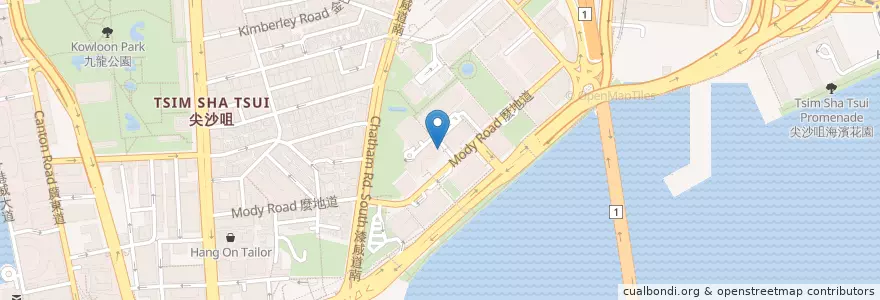Mapa de ubicacion de Wing Hang Bank en 中国, 广东省, 香港, 九龍, 新界, 油尖旺區.
