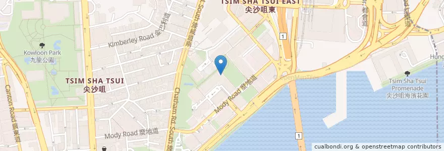 Mapa de ubicacion de 同仁燕窩 en Китай, Гуандун, Гонконг, Цзюлун, Новые Территории, 油尖旺區 Yau Tsim Mong District.