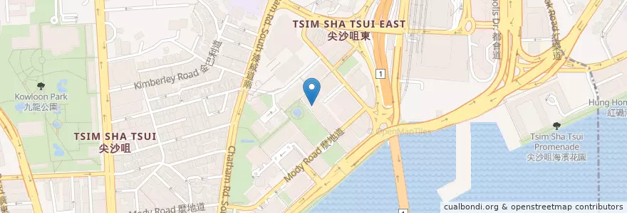 Mapa de ubicacion de 燕窩莊 en الصين, غوانغدونغ, هونغ كونغ, كولون, الأقاليم الجديدة, 油尖旺區 Yau Tsim Mong District.