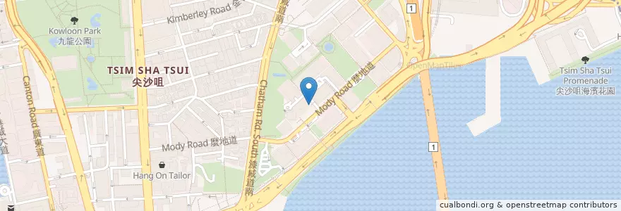 Mapa de ubicacion de 華仁藥業集團 en China, Guangdong, Hong Kong, Kowloon, New Territories, Yau Tsim Mong District.