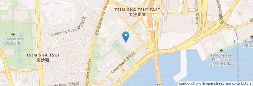 Mapa de ubicacion de 香港免稅藥行 en China, Cantão, Hong Kong, Kowloon, Novos Territórios, 油尖旺區 Yau Tsim Mong District.