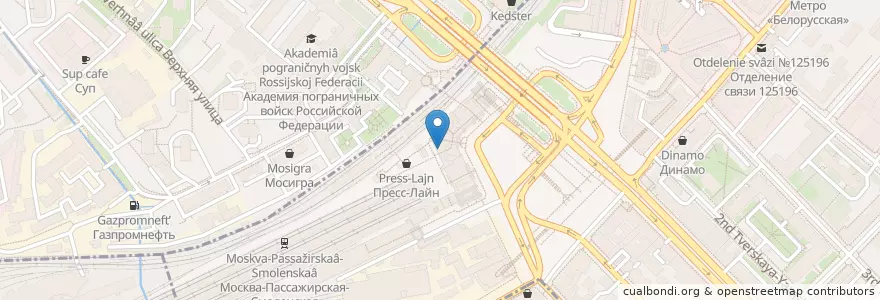 Mapa de ubicacion de Subway en روسيا, Центральный Федеральный Округ, Москва, Центральный Административный Округ, Тверской Район.