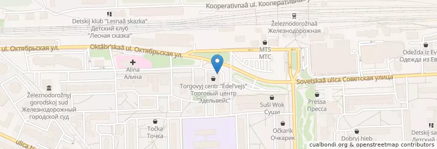 Mapa de ubicacion de Yakitoria en Russia, Central Federal District, Moscow Oblast, Balashikhinsky District.