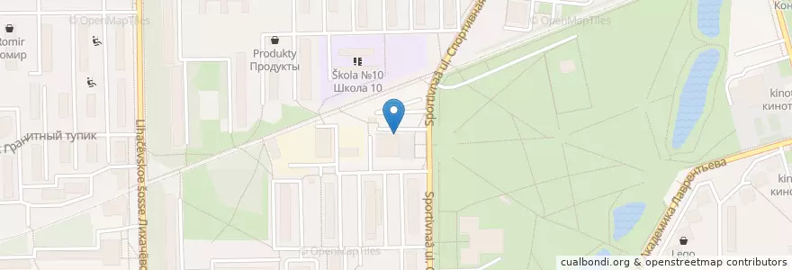 Mapa de ubicacion de Якитория en 러시아, Центральный Федеральный Округ, Московская Область, Городской Округ Долгопрудный.