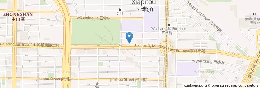 Mapa de ubicacion de 石二鍋 en Taïwan, Nouveau Taipei, Taipei, District De Songshan.